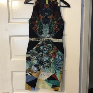 Nicole Miller cocktail dress with jewel print